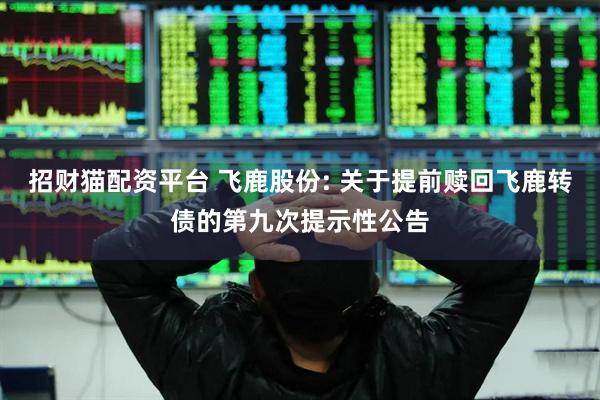 招财猫配资平台 飞鹿股份: 关于提前赎回飞鹿转债的第九次提示性公告