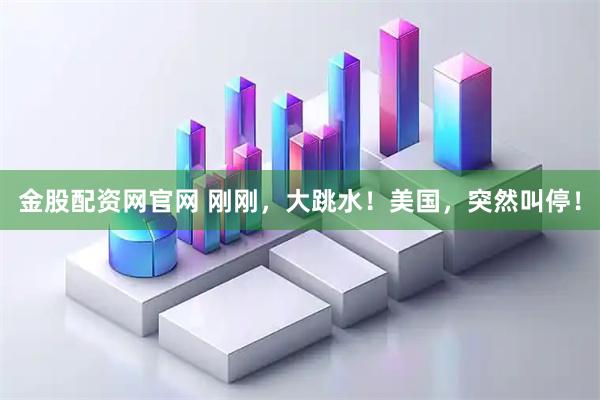 金股配资网官网 刚刚，大跳水！美国，突然叫停！