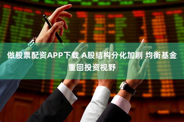 做股票配资APP下载 A股结构分化加剧 均衡基金重回投资视野